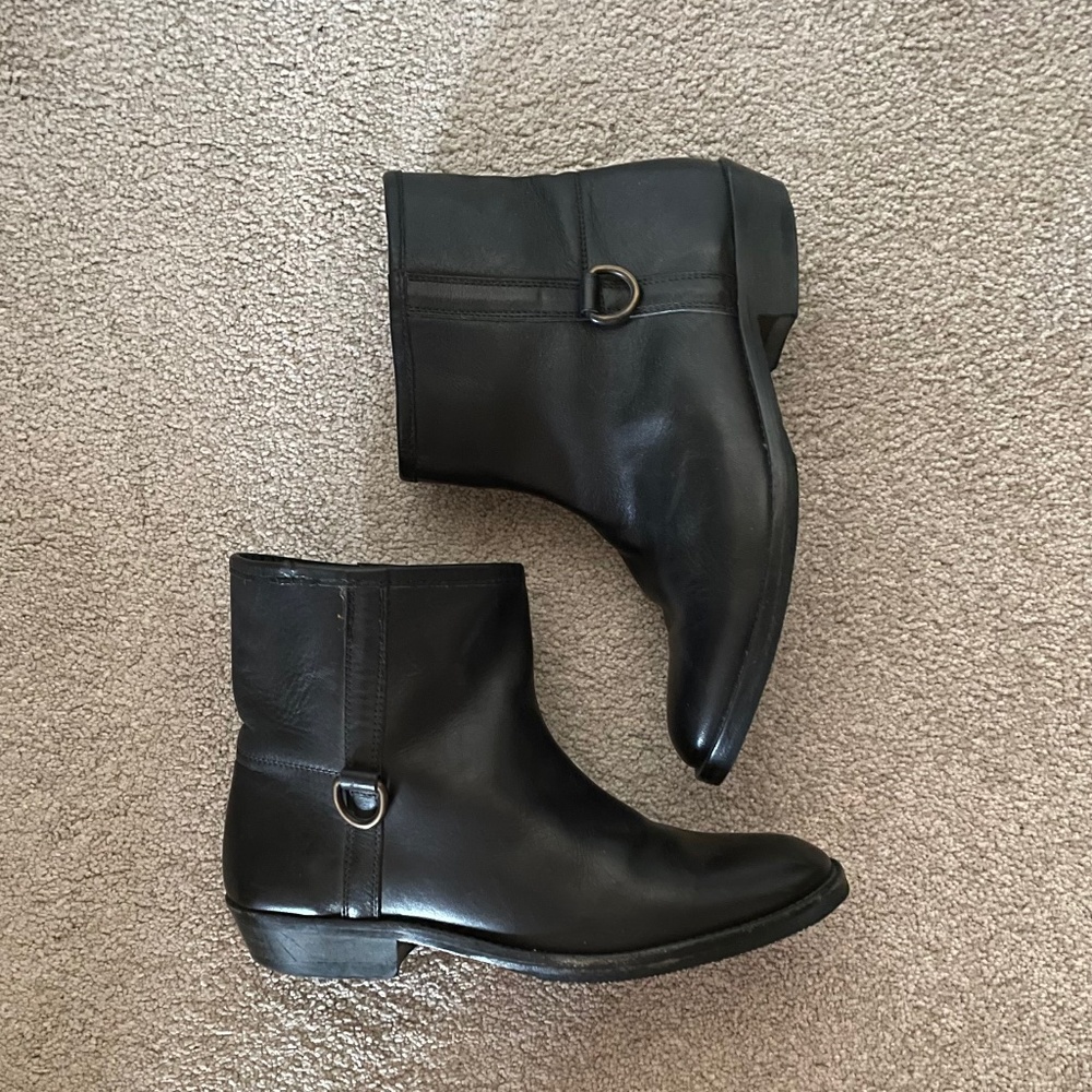 Vintage Italian booties - black - size 38